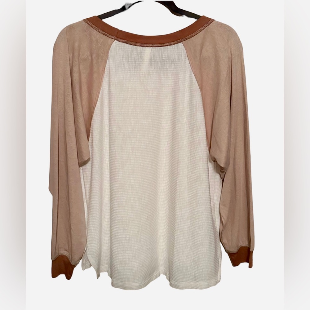 Wishlist S/M Color-block waffle Long Sleeve; NWOT - Picture 3 of 5